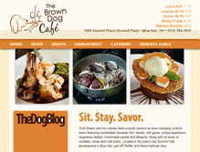 Tablet Screenshot of browndogcafe.com